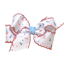 Load image into Gallery viewer, SAMPLE - Hallie Hair Bow - Nautical