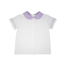 Load image into Gallery viewer, Sibley Shirt - White, Lavender Minigingham