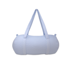 Load image into Gallery viewer, Overnight Duffle Bag - Blue Quilted

