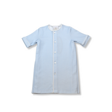 Load image into Gallery viewer, Welcome Little One Daygown - Blue Mini Gingham