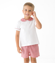 Load image into Gallery viewer, Sibley Shirt - White, Red Minigingham, Red
