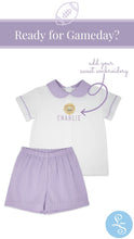 Load image into Gallery viewer, Sibley Shirt - White, Lavender Minigingham
