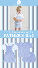 Load image into Gallery viewer, Arthur Apron Set - Blue Pinstripe
