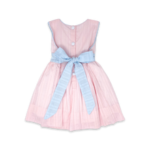 Load image into Gallery viewer, Blissful Band Dress - Pink Linen, Blue Linen
