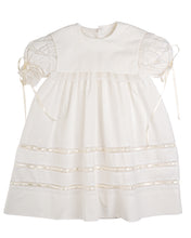 Load image into Gallery viewer, Elle A Dress - Blessings White Batiste, Ecru Ribbon
