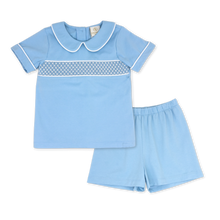 Load image into Gallery viewer, Liam Short Set - Baytown Blue Knit
