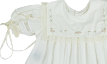 Load image into Gallery viewer, Elle A. Dress - Vintage white with Colored Embroidery

