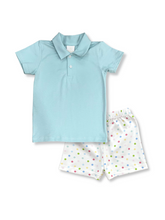Load image into Gallery viewer, Parker Polo Short Set - Polka Dot