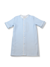 Load image into Gallery viewer, Welcome Little One Daygown - Blue Mini Gingham
