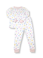 Load image into Gallery viewer, Sweet Pea PJ Set - Pink - Heart