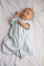 Load image into Gallery viewer, Welcome Little One Daygown - Blue Mini Gingham

