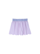 Load image into Gallery viewer, Susie Scallop Skirt  - Pink Pinstripe